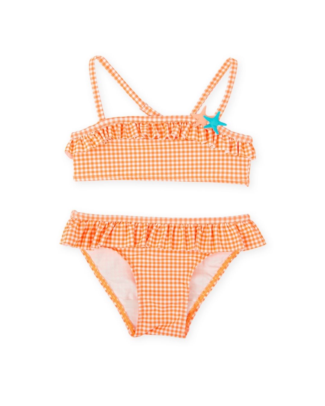 Bikini Vichy Naranja Arrecife - Tutto Piccolo