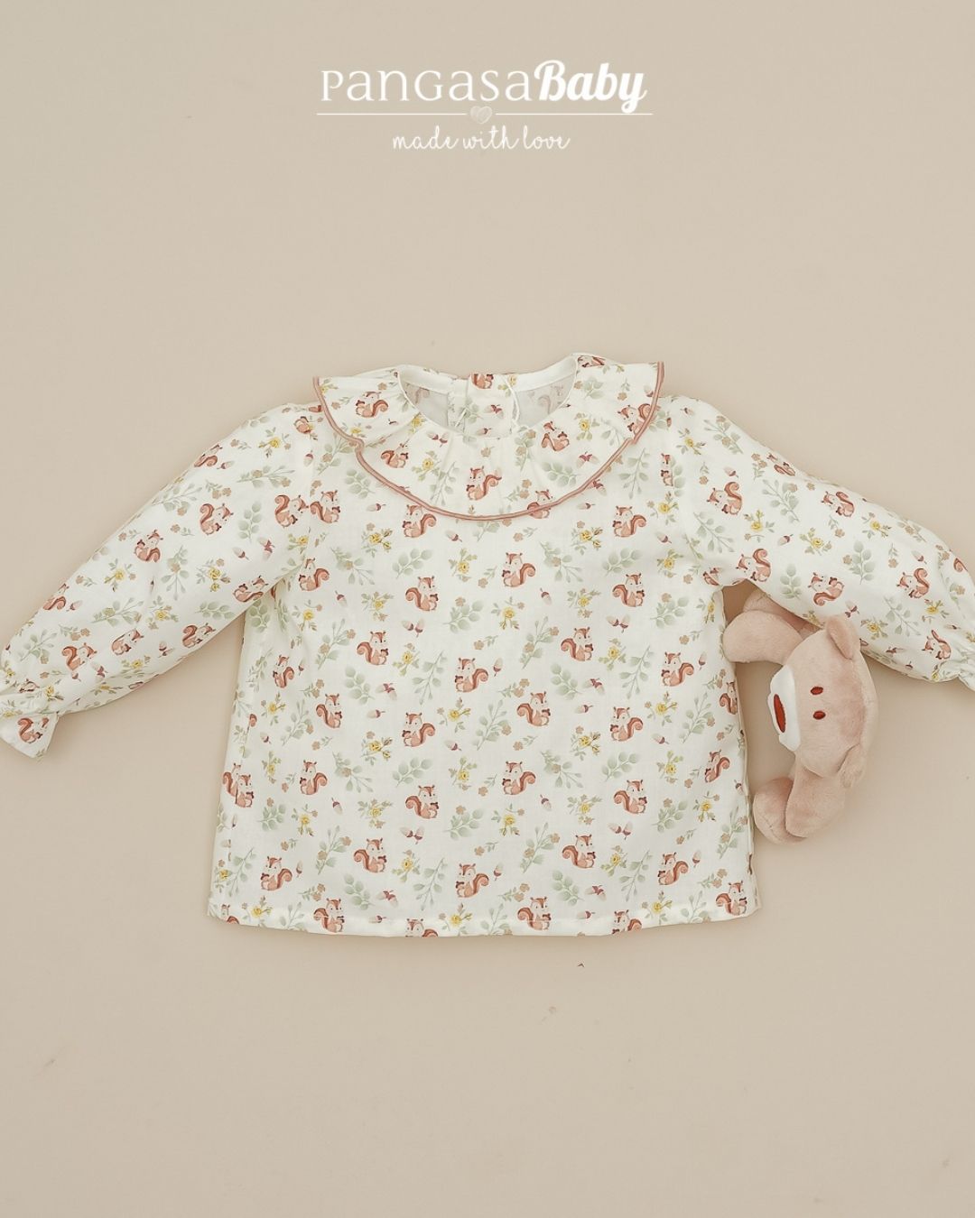 Blusa Ardilla Verde Mint🐿Soft & Wild - Pangasa Baby