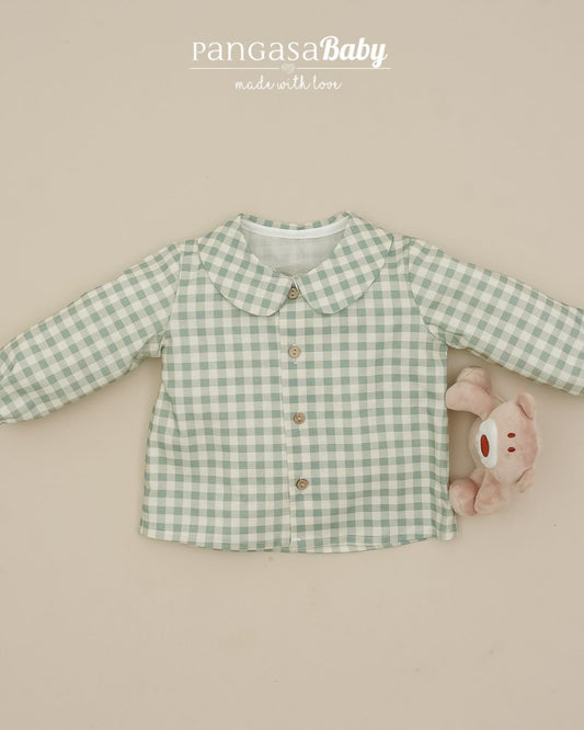 Blusa Cuadros Verde Mint - Pangasa Baby