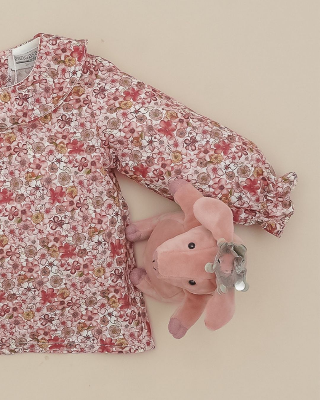 Blusa Flores Granate Cereza 💖 Rouge Couture - Pangasa Baby