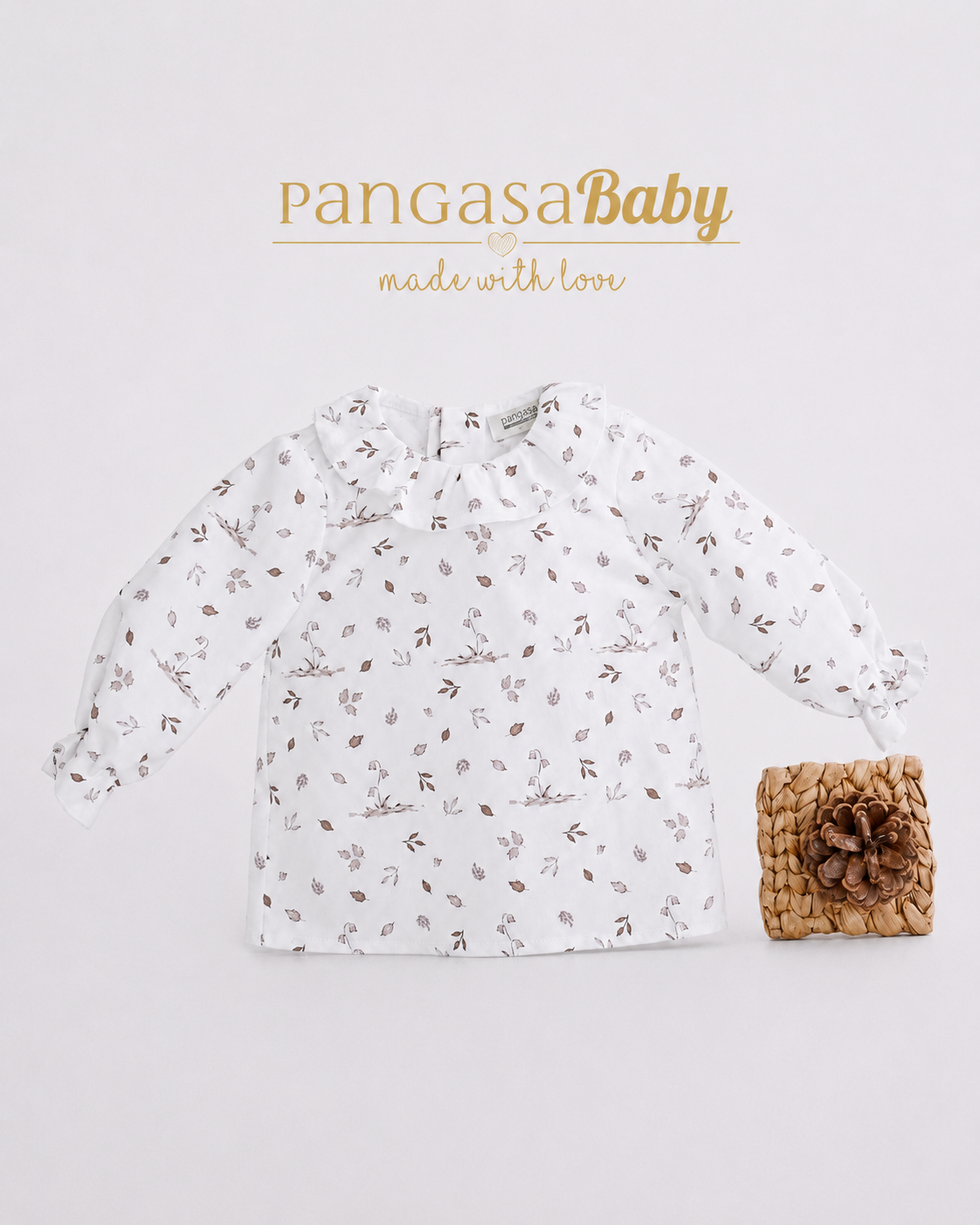 Blusa Hojas Chocolatte - Basic Collection Pangasa Baby