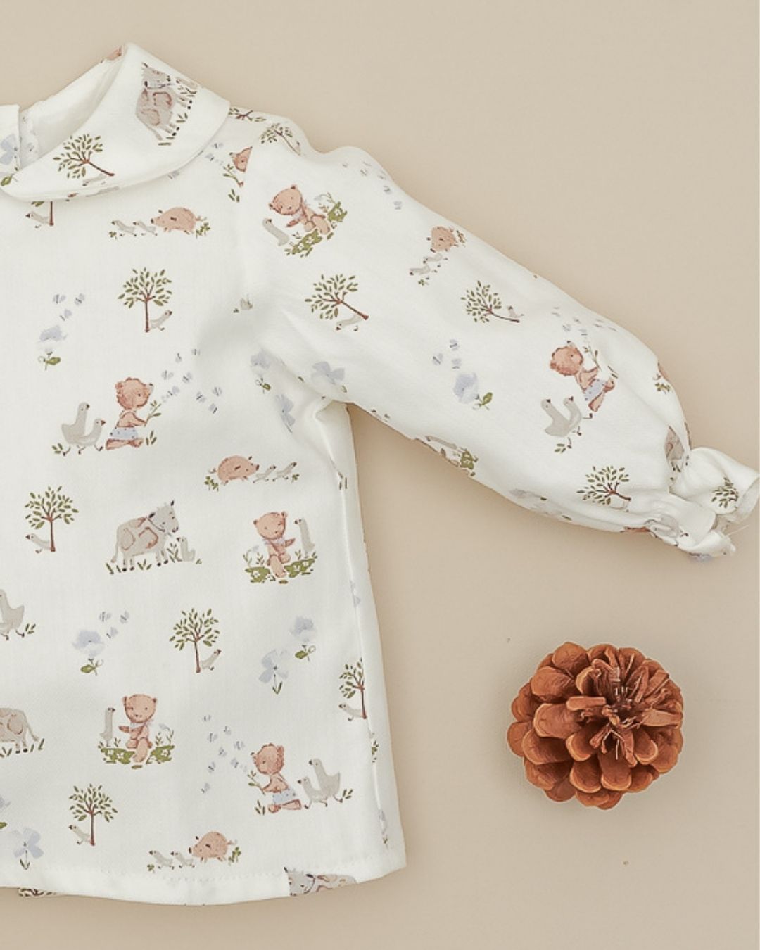 Blusa Teddy Celeste Empolvado 🧸 Ositos Tiny Bear - Pangasa Baby