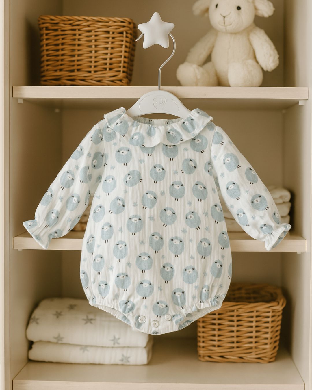 Body Bebé Celeste Cielo Familia Constanza - Micolino (Tallaje pequeño)