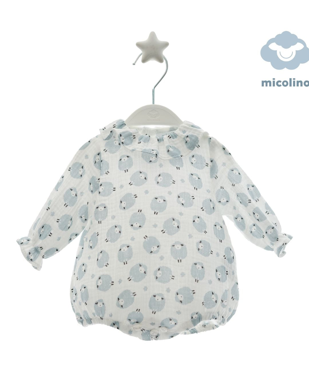 Body Bebé Celeste Cielo Familia Constanza - Micolino (Tallaje pequeño)
