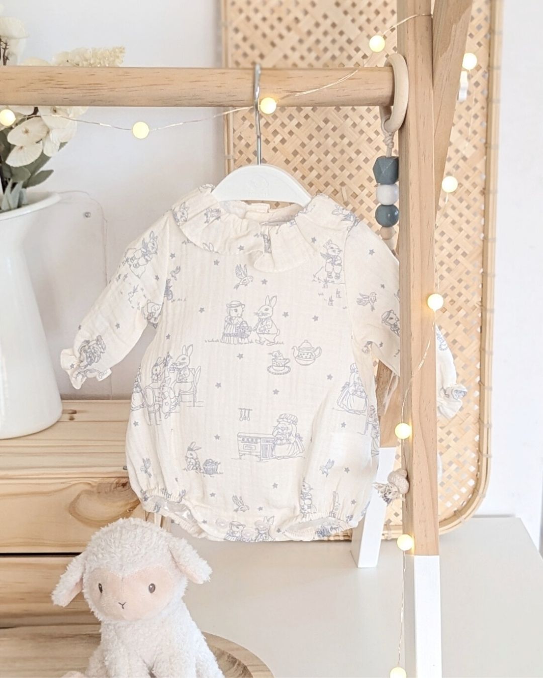 Body Bebé Familia Paola Celeste Cielo - Micolino