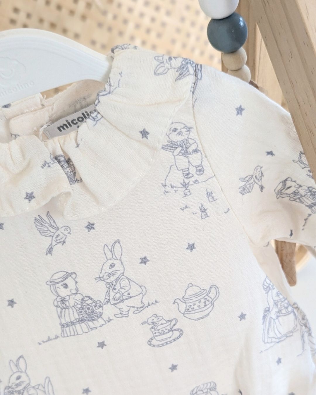 Body Bebé Familia Paola Celeste Cielo - Micolino