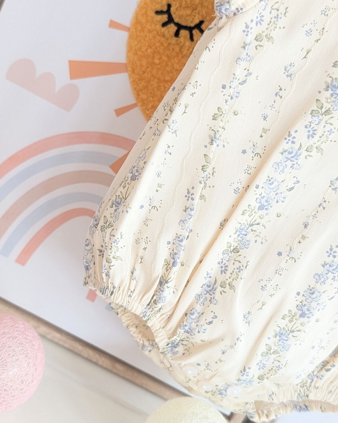 Body Bebe Flores Azul Regata 3997VER-26 - Yoedu