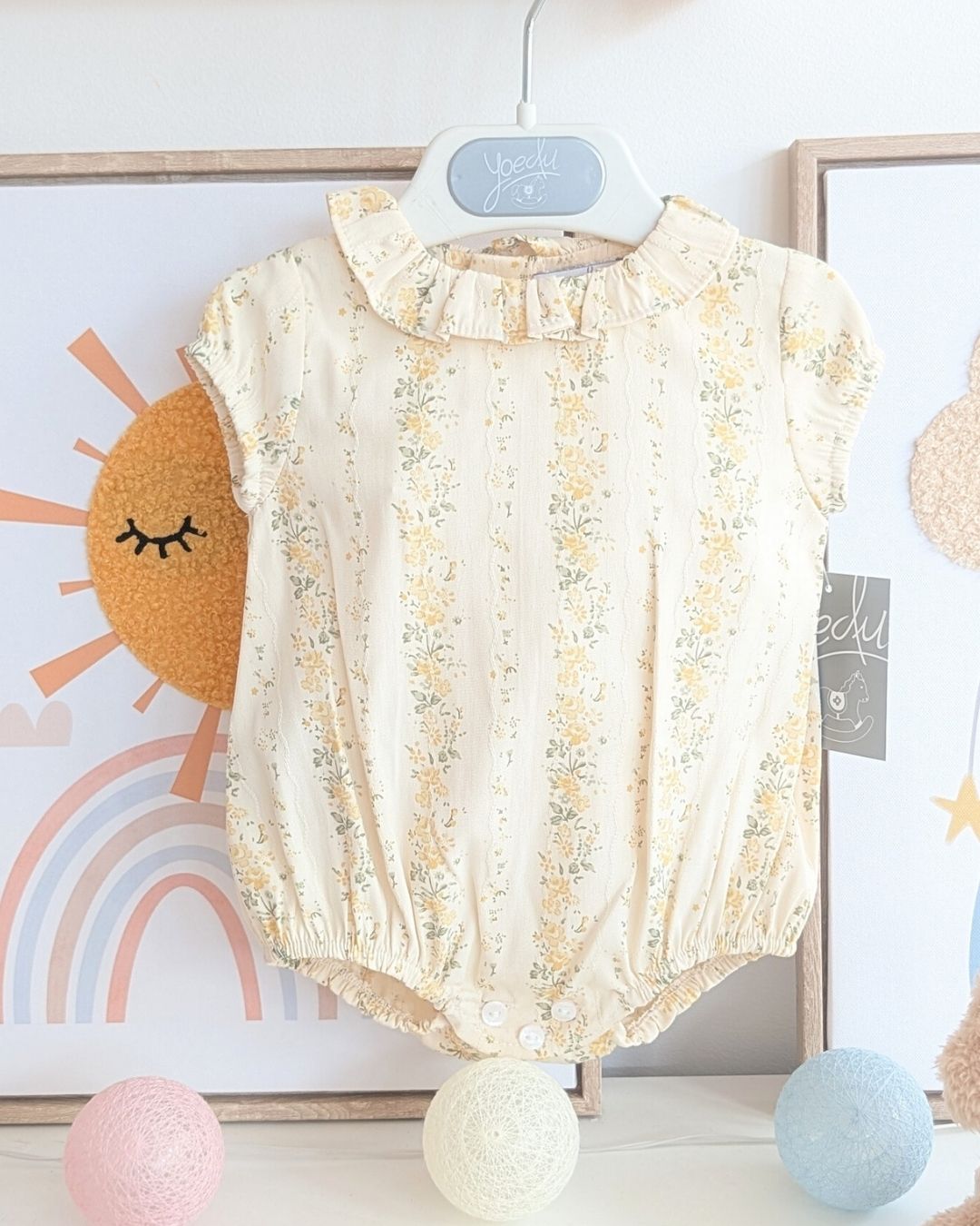 Body Bebe Flores Caramelo 3997VER-26 - Yoedu