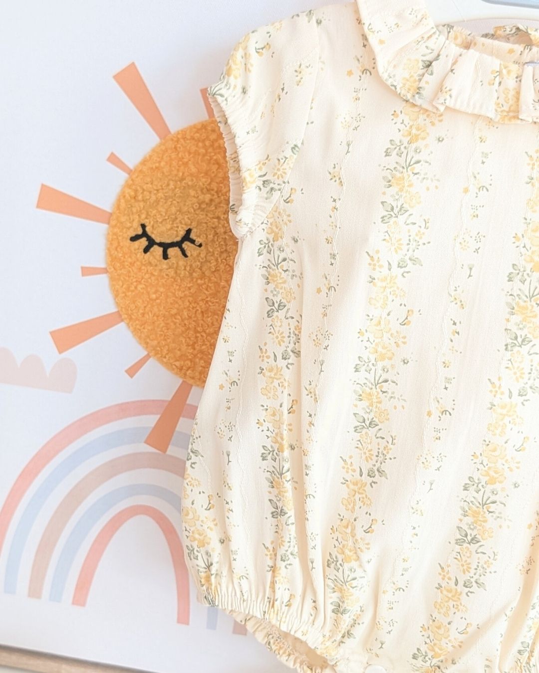 Body Bebe Flores Caramelo 3997VER-26 - Yoedu
