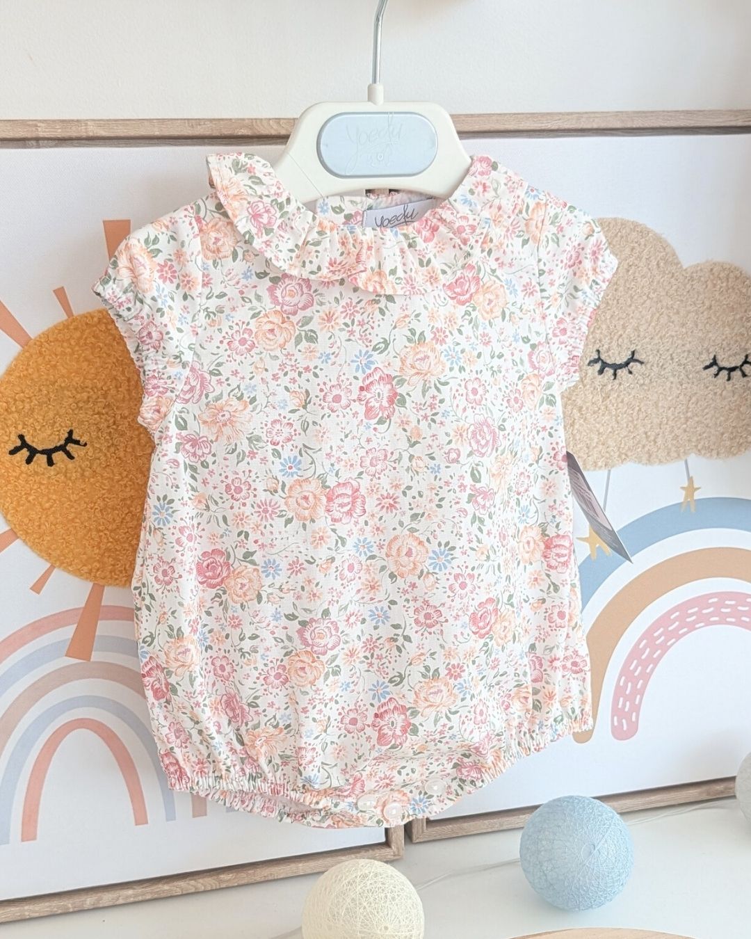 Body Bebe Flores Coral Familia Mayólica 3980VER-26 - Yoedu