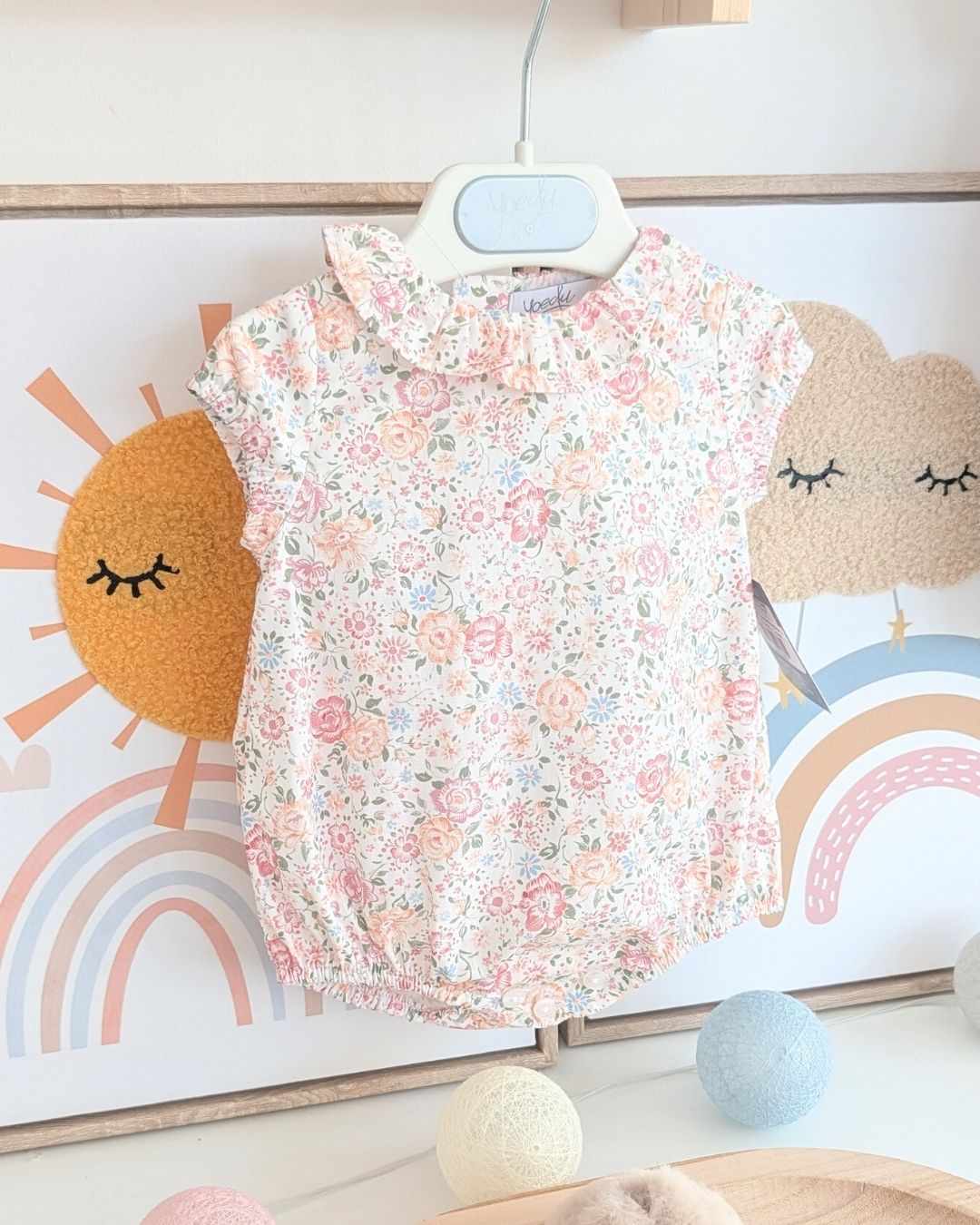Body Bebe Flores Coral Familia Mayólica 3980VER-26 - Yoedu