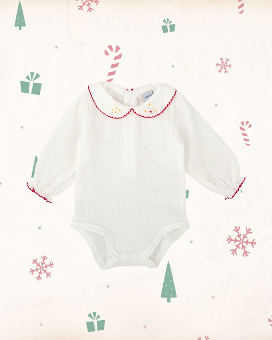 Body Bebe Navidad Bambula Cuello Bebé Laponia - Babidu