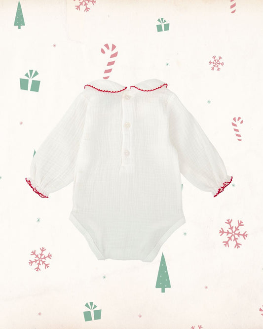 Body Bebe Navidad Bambula Cuello Bebé Laponia - Babidu
