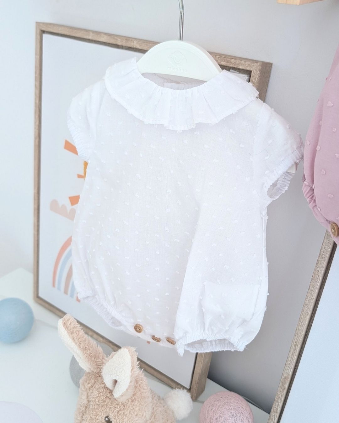 Body Bebé PLUMETI Blanco ART.4627 - Micolino