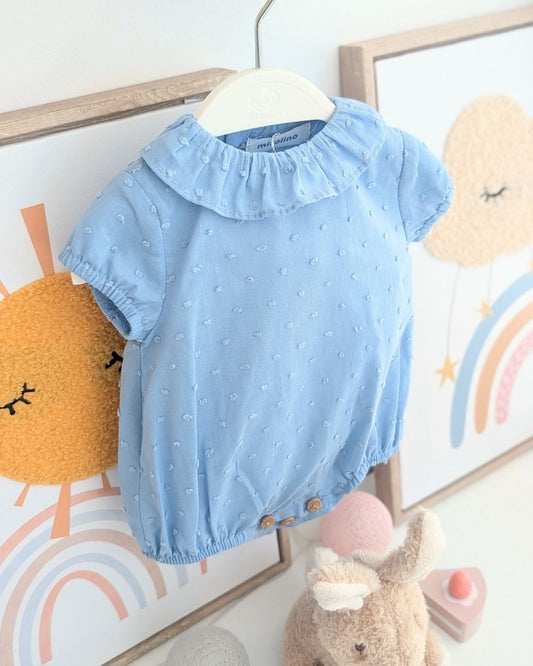 Body Bebé PLUMETI Celeste Empolvado ART.4627 - Micolino