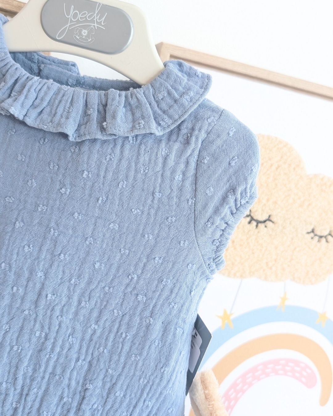 Body Bebe Plumeti Bambula Azul Regata 3998VER-26 - Yoedu