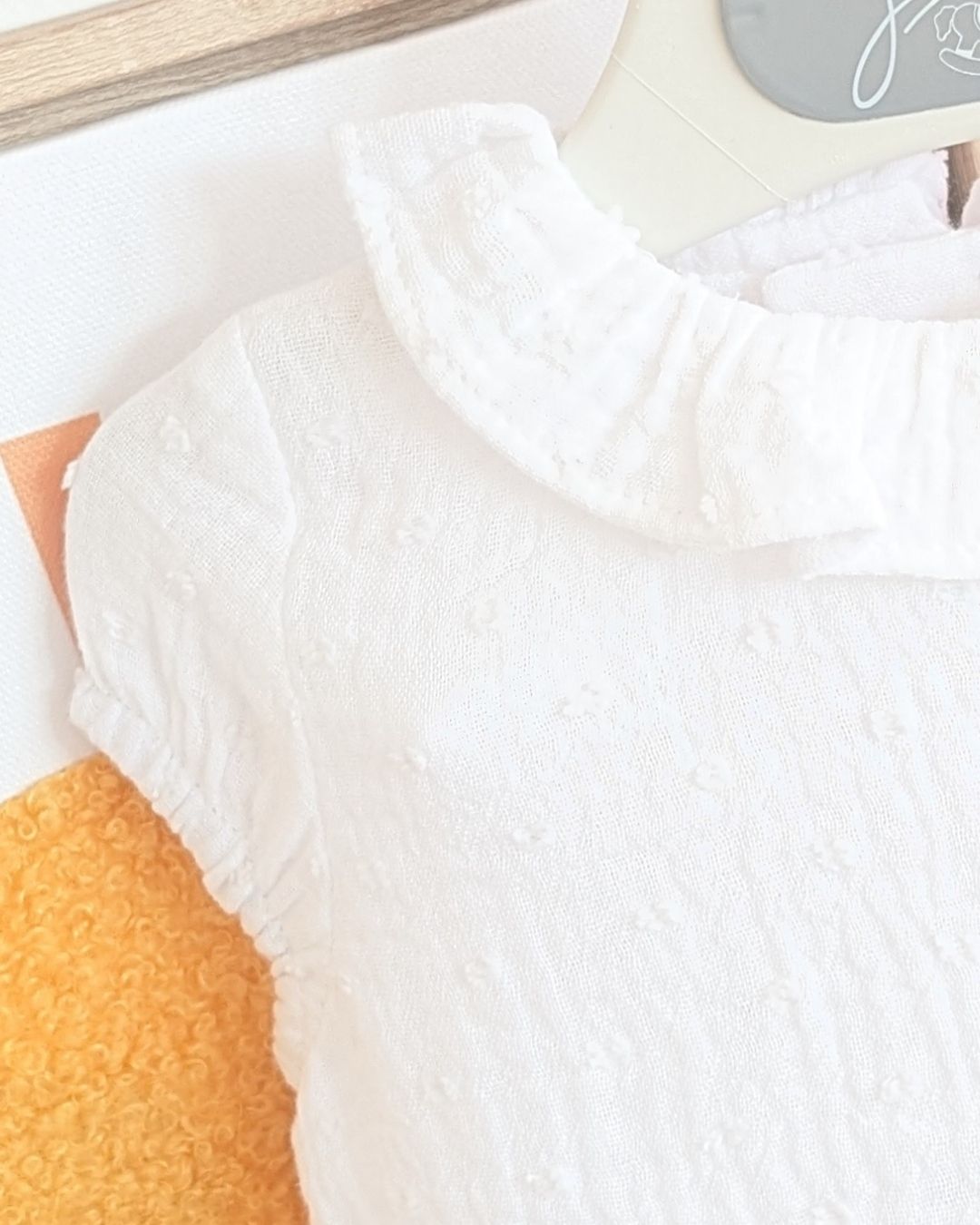 Body Bebe Plumeti Bambula Blanco 3998VER-26 - Yoedu