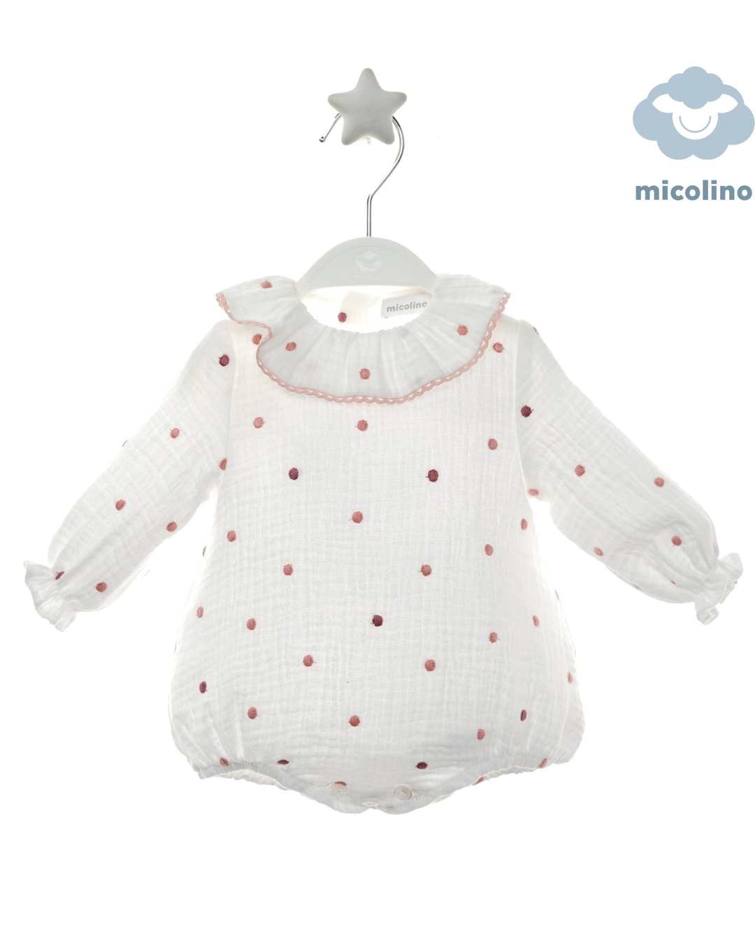 Body Bebé Rosa Empolvado Familia Mila Art.4809 - Micolino