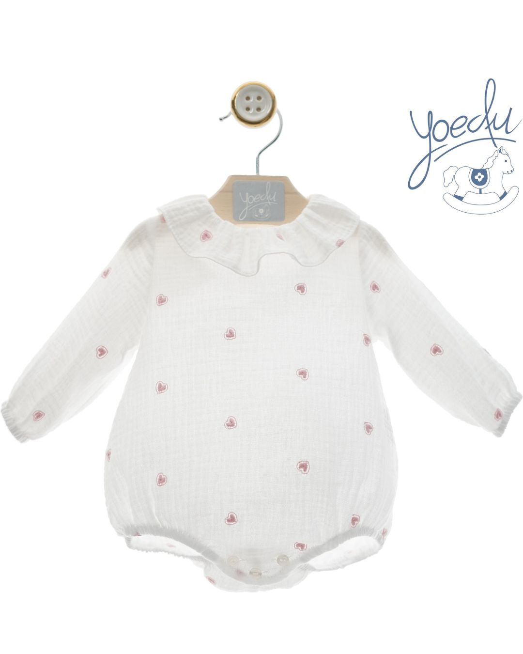 Body Bebé Rosa Familia Algodón - Yoedu