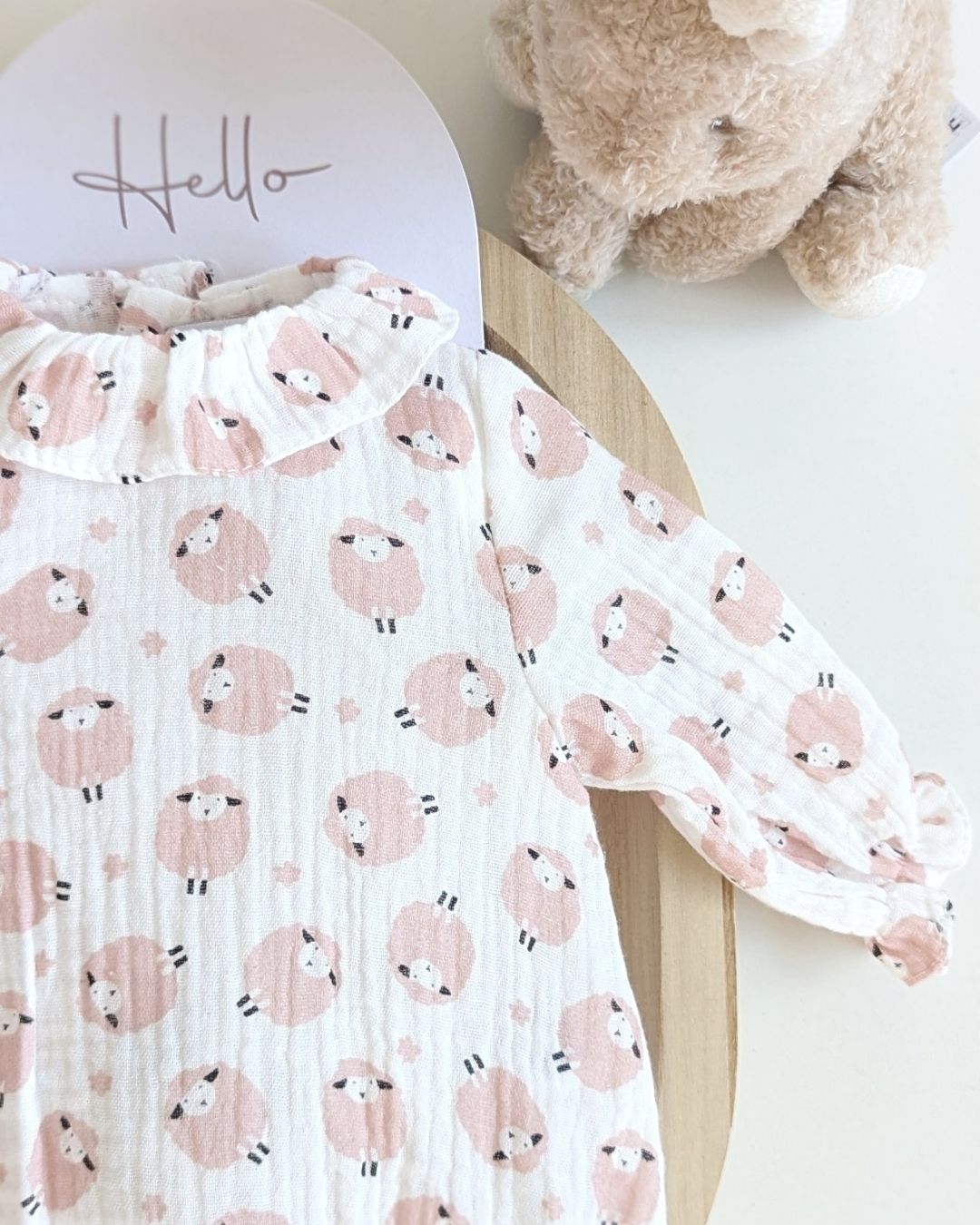 Body Bebé Rosa Familia Constanza - Micolino