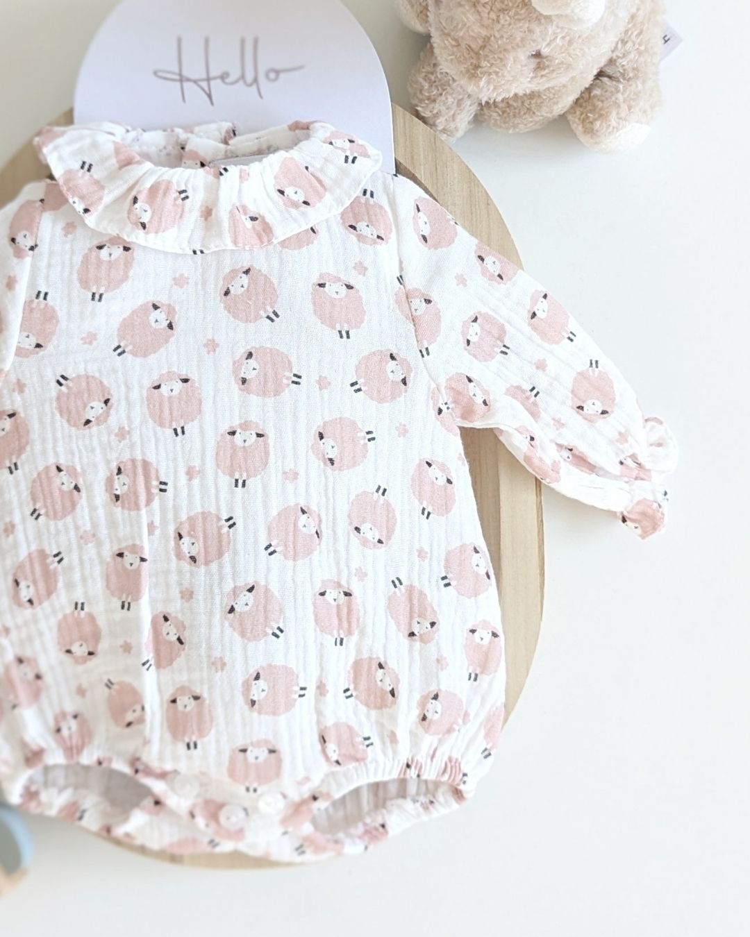 Body Bebé Rosa Familia Constanza - Micolino