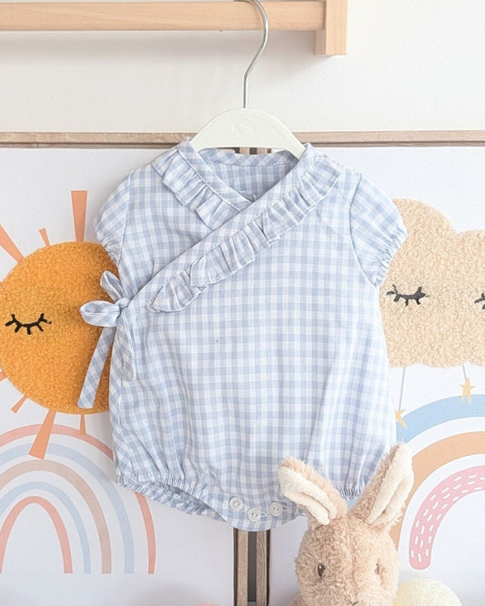 Body Cruzado Familia VICHY Celeste ART.4630 - Micolino