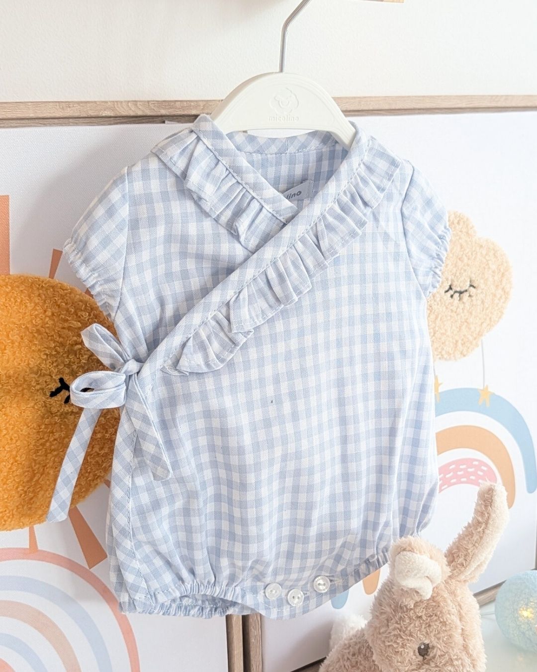 Body Cruzado Familia VICHY Celeste ART.4630 - Micolino