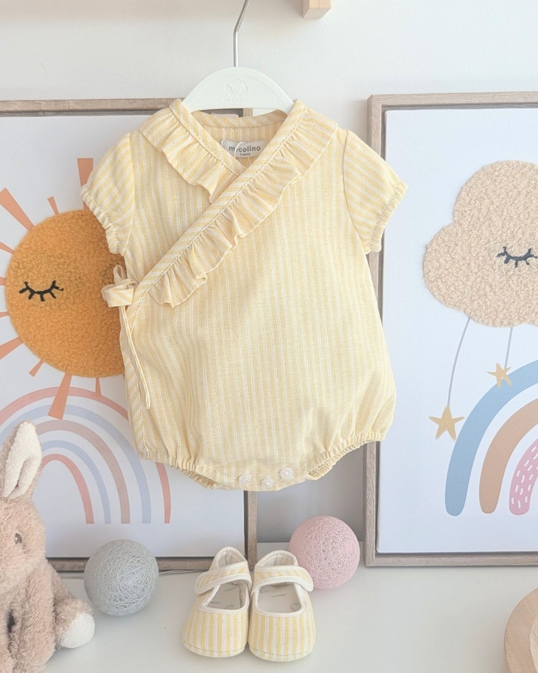 Body Cruzado RAYAS Vainilla ART.4629 - Micolino