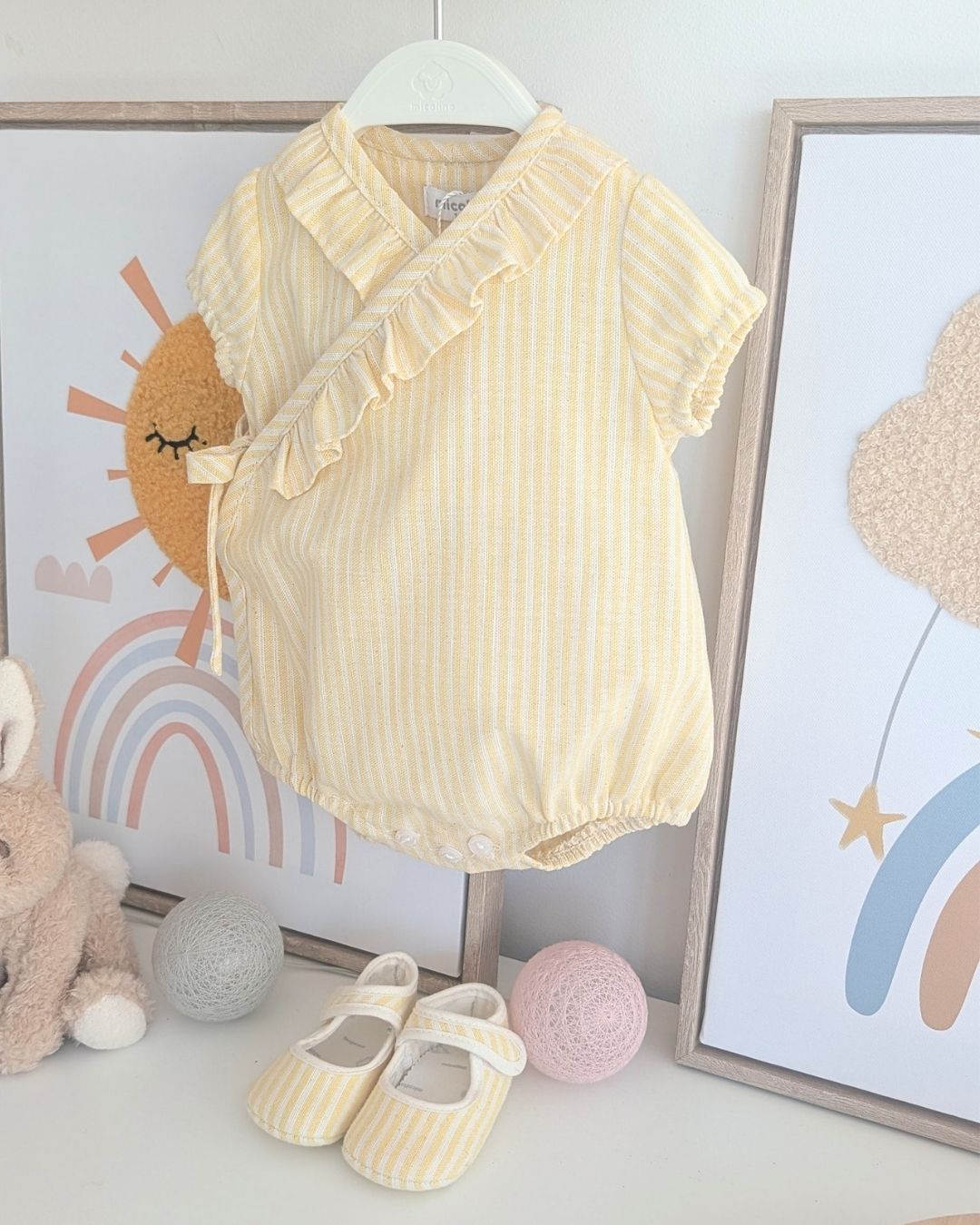 Body Cruzado RAYAS Vainilla ART.4629 - Micolino