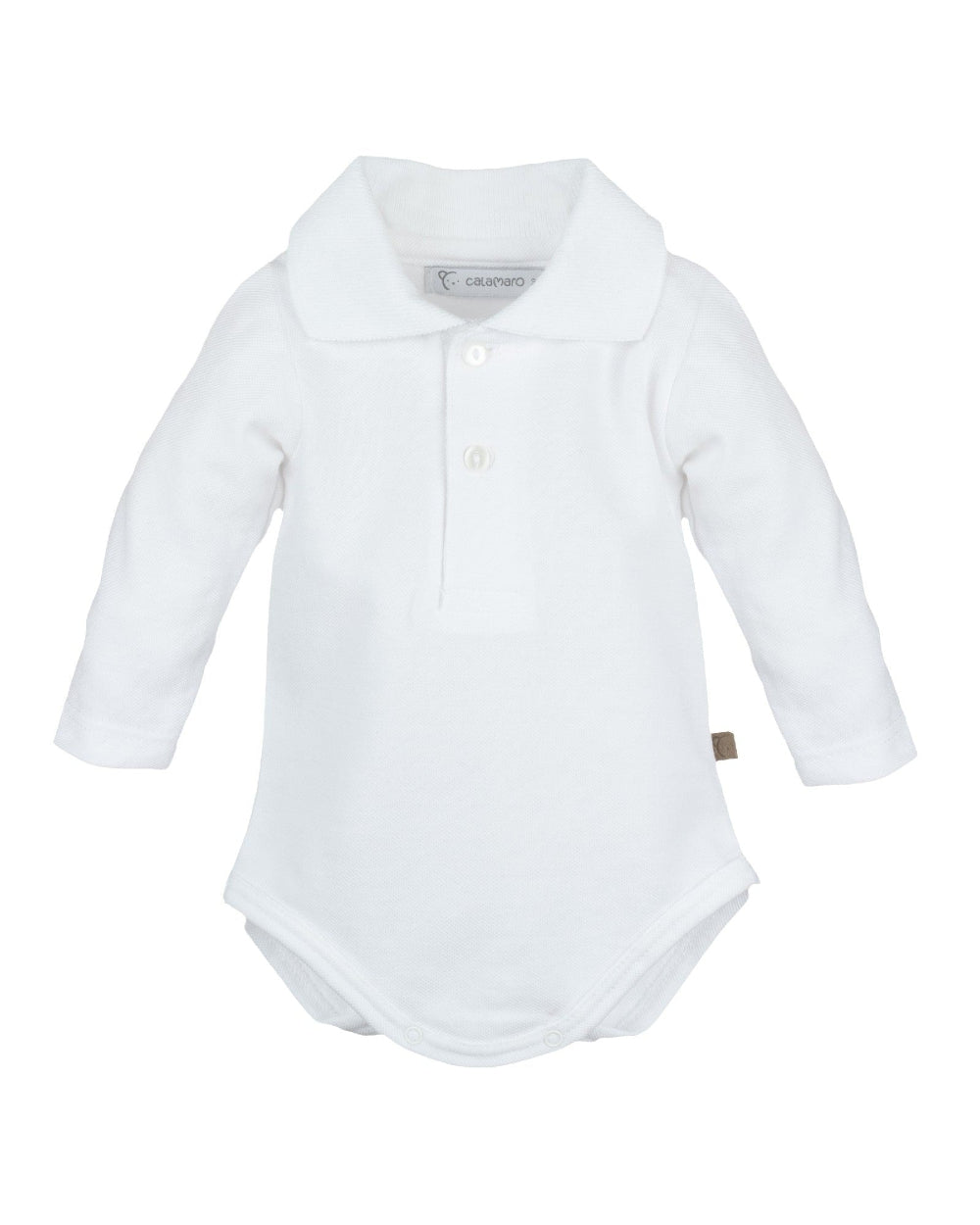Body Polo Manga Larga Blanco - Calamaro