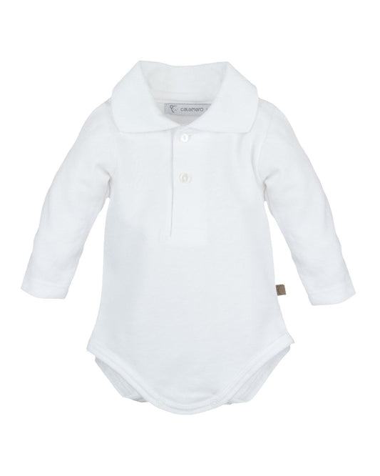 Body Polo Manga Larga Blanco - Calamaro