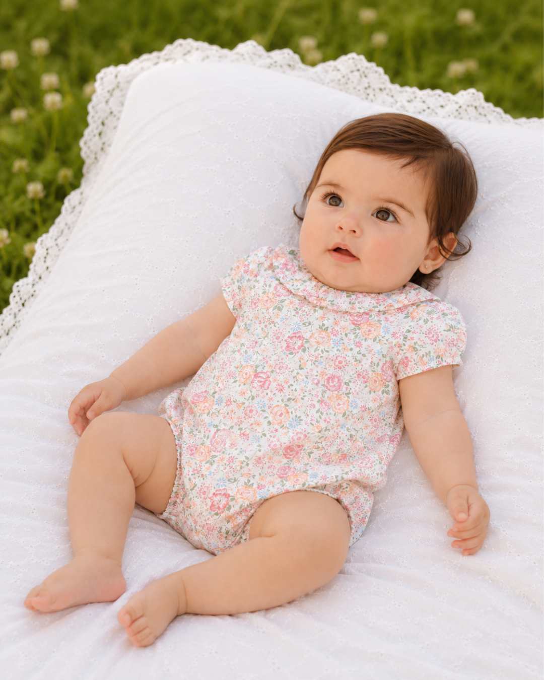 Body Bebe Flores Coral Familia Mayólica 3980VER-26 - Yoedu