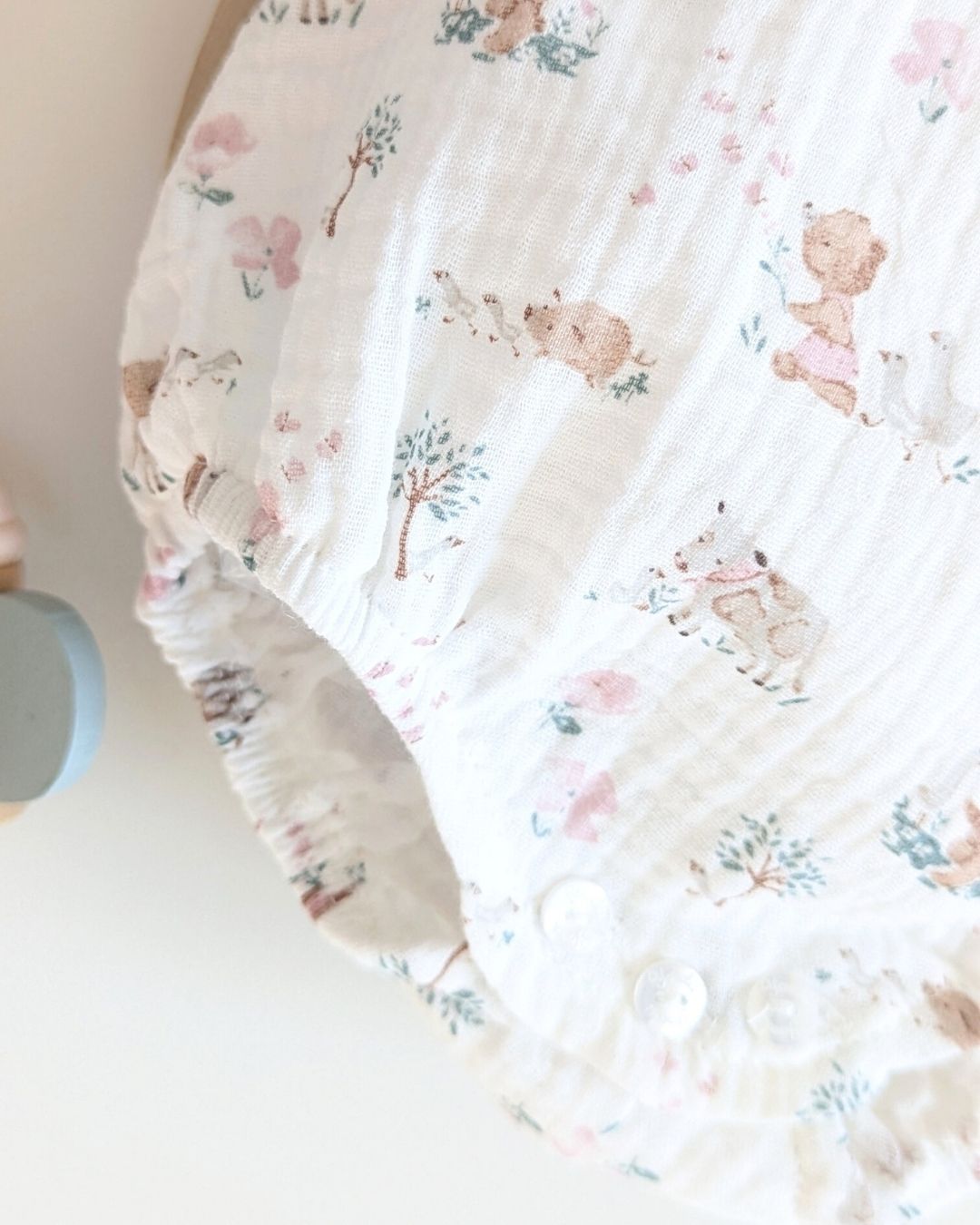 Body Bebé Ositos Rosa Familia Muselina - Yoedu