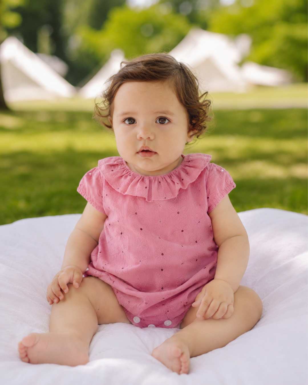 Body Bebe Perforado Rosa Dulce 3981PVER-26 - Yoedu