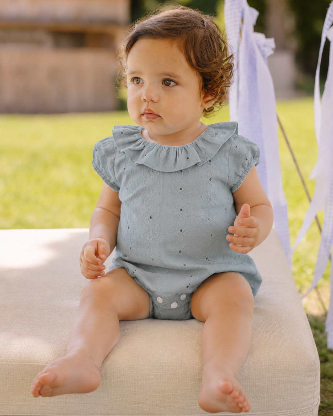 Body Bebe Perforado Verde Agua 3981PVER-26 - Yoedu
