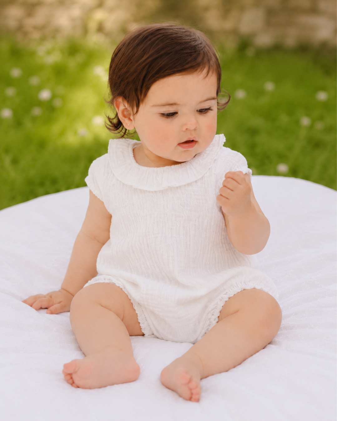 Body Bebe Plumeti Bambula Blanco 3998VER-26 - Yoedu