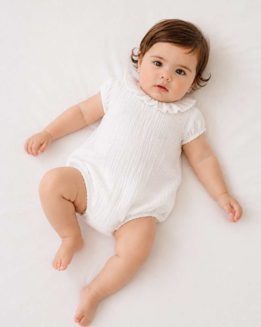 Body Bebe Plumeti Bambula Blanco 3998VER-26 - Yoedu