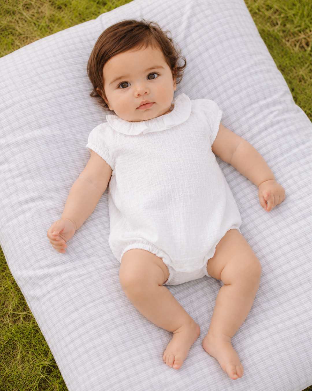 Body Bebe Plumeti Bambula Blanco 3998VER-26 - Yoedu