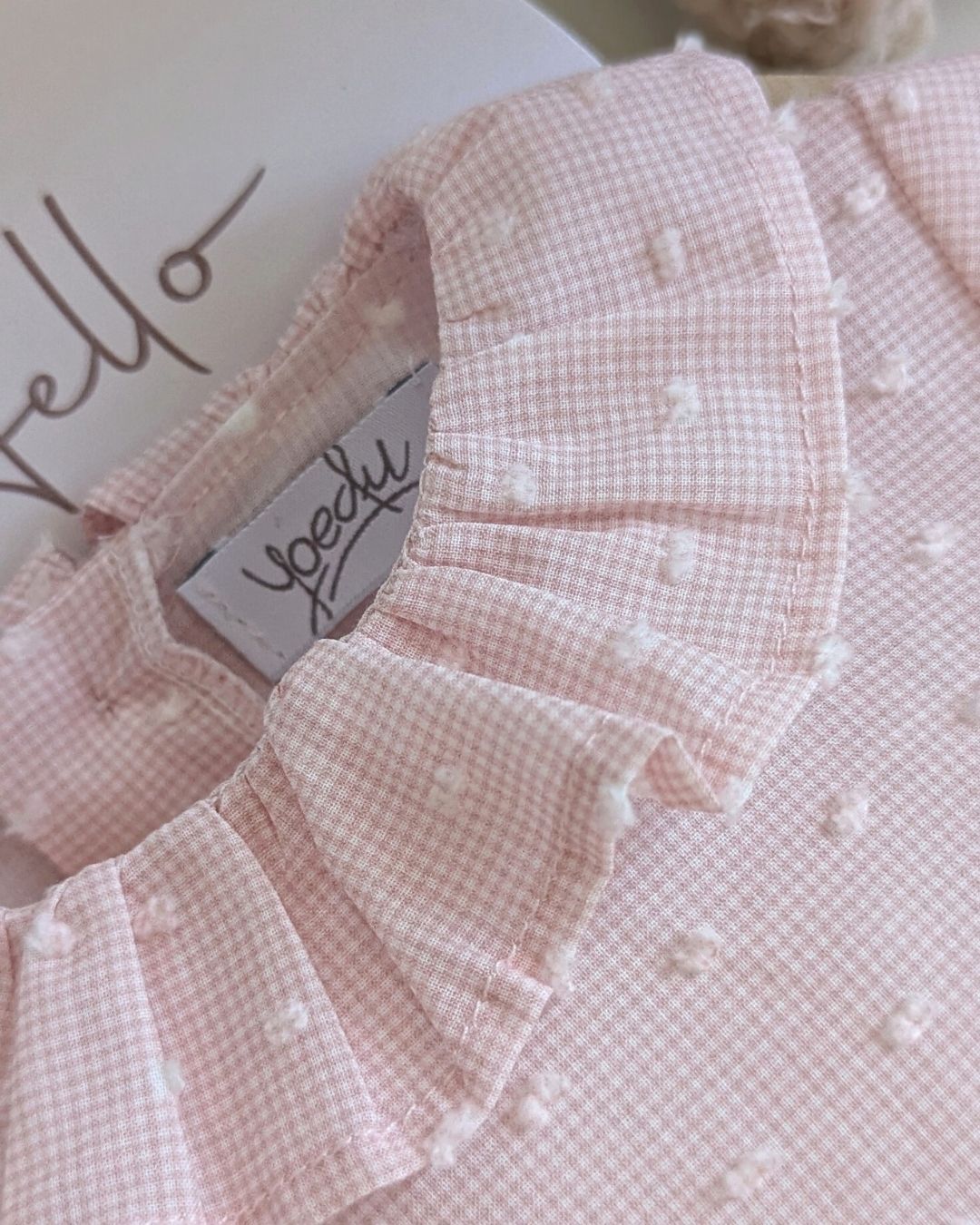 Body Bebé Plumeti Rosa Familia Muselina - Yoedu