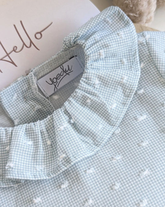 Body Bebé Plumeti Verdeagua Familia Muselina - Yoedu