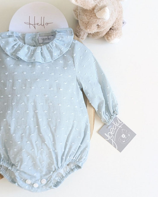 Body Bebé Plumeti Verdeagua Familia Muselina - Yoedu