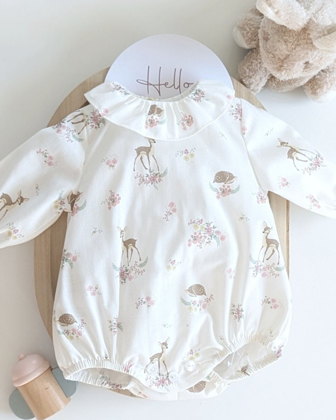 Body Bebé Rosa Empolvado Familia Beatrice - Micolino