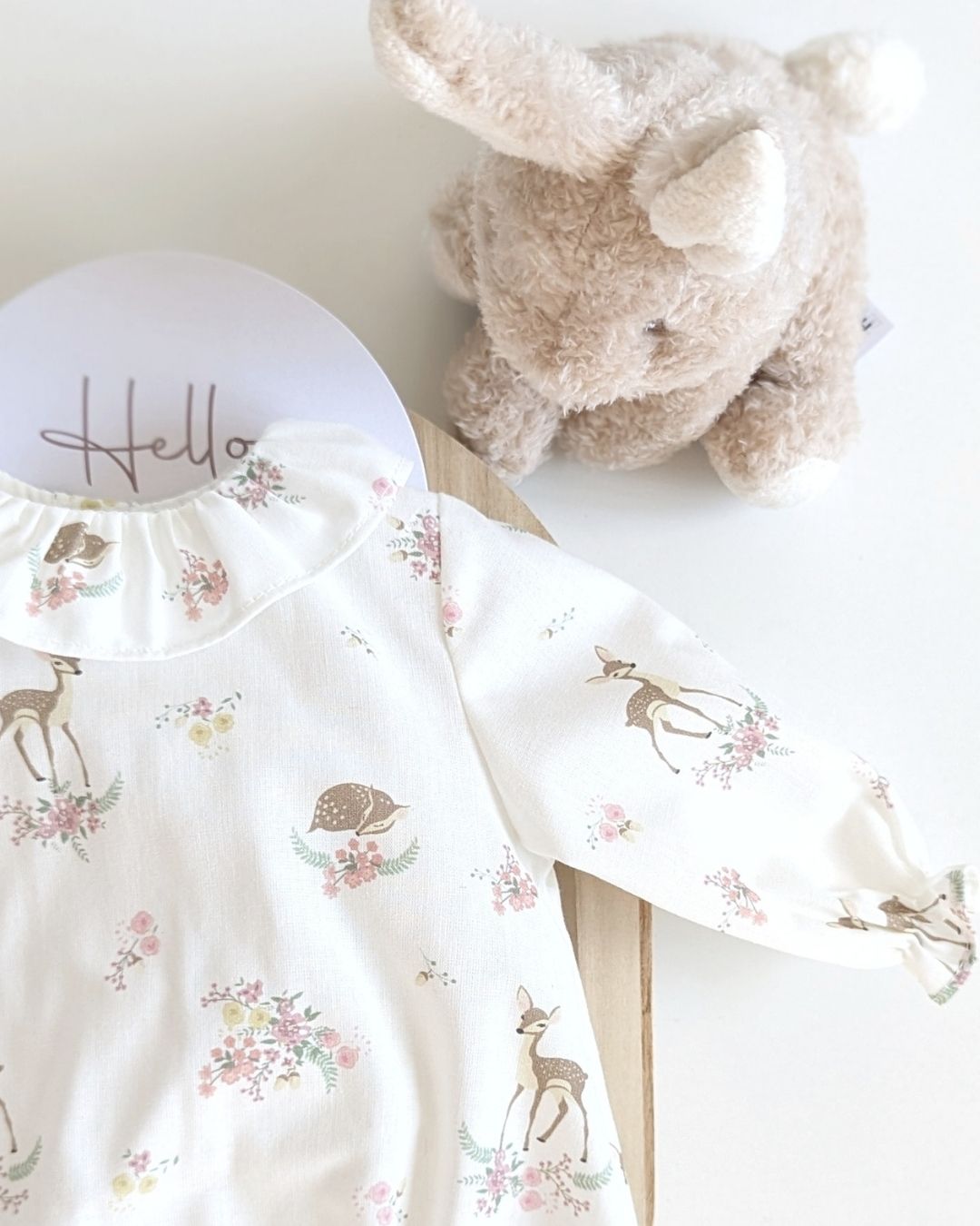 Body Bebé Rosa Empolvado Familia Beatrice - Micolino