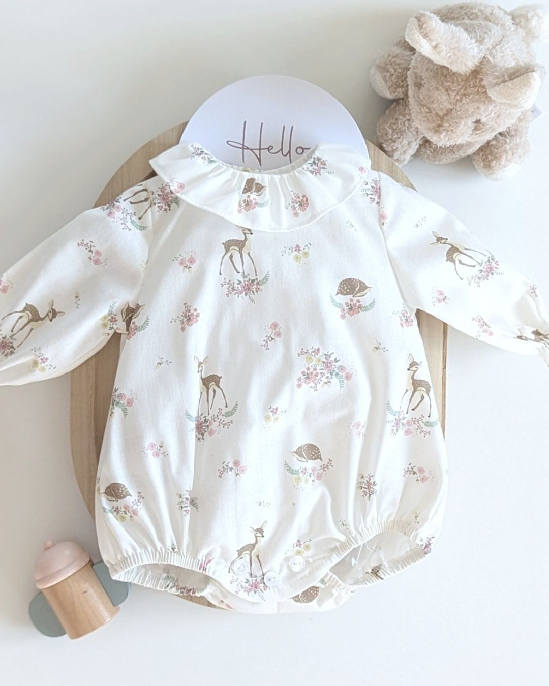 Body Bebé Rosa Empolvado Familia Beatrice - Micolino