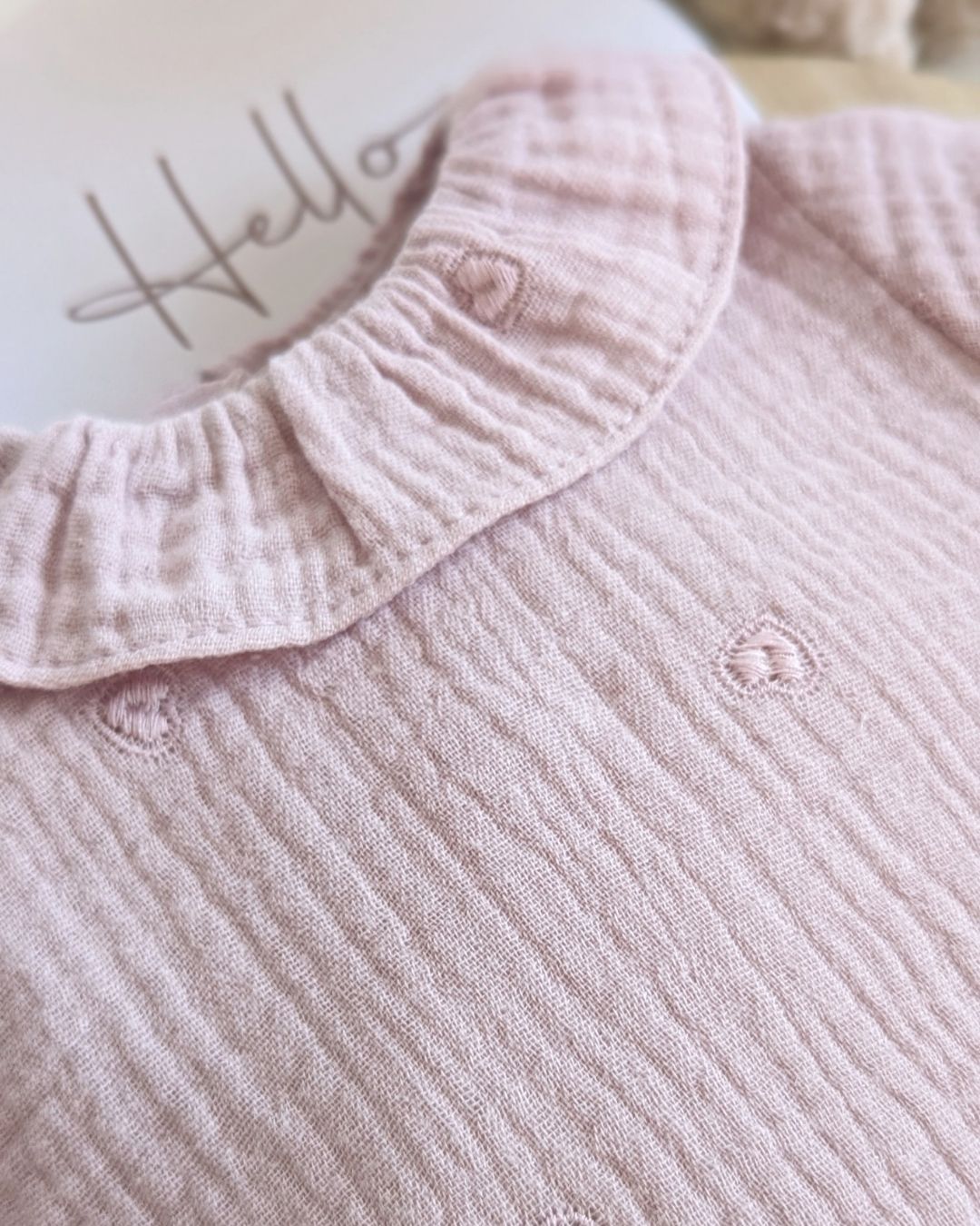 Body Bebé Rosa Empolvado Familia Catarina - Micolino