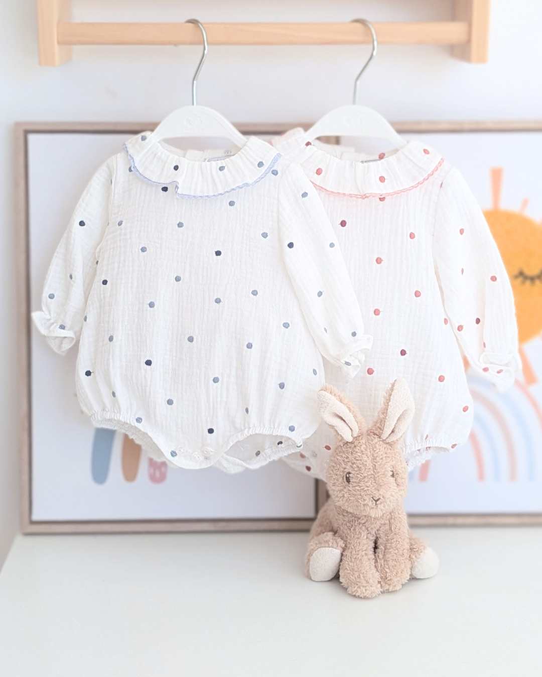 Body Bebé Rosa Empolvado Familia Mila Art.4809 - Micolino
