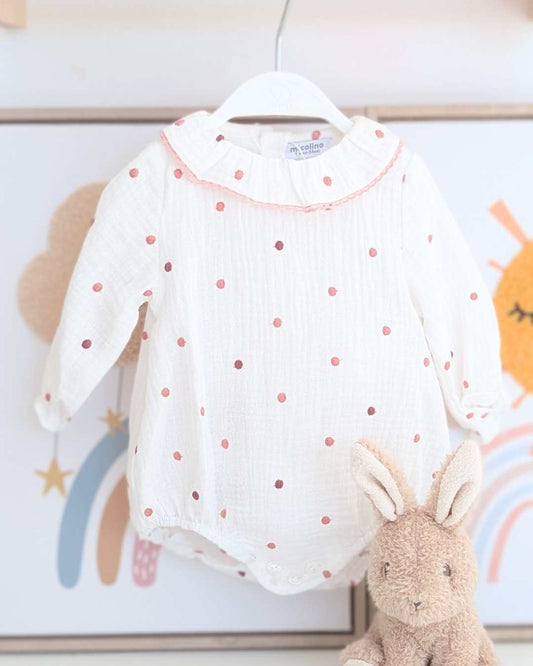 Body Bebé Rosa Empolvado Familia Mila Art.4809 - Micolino