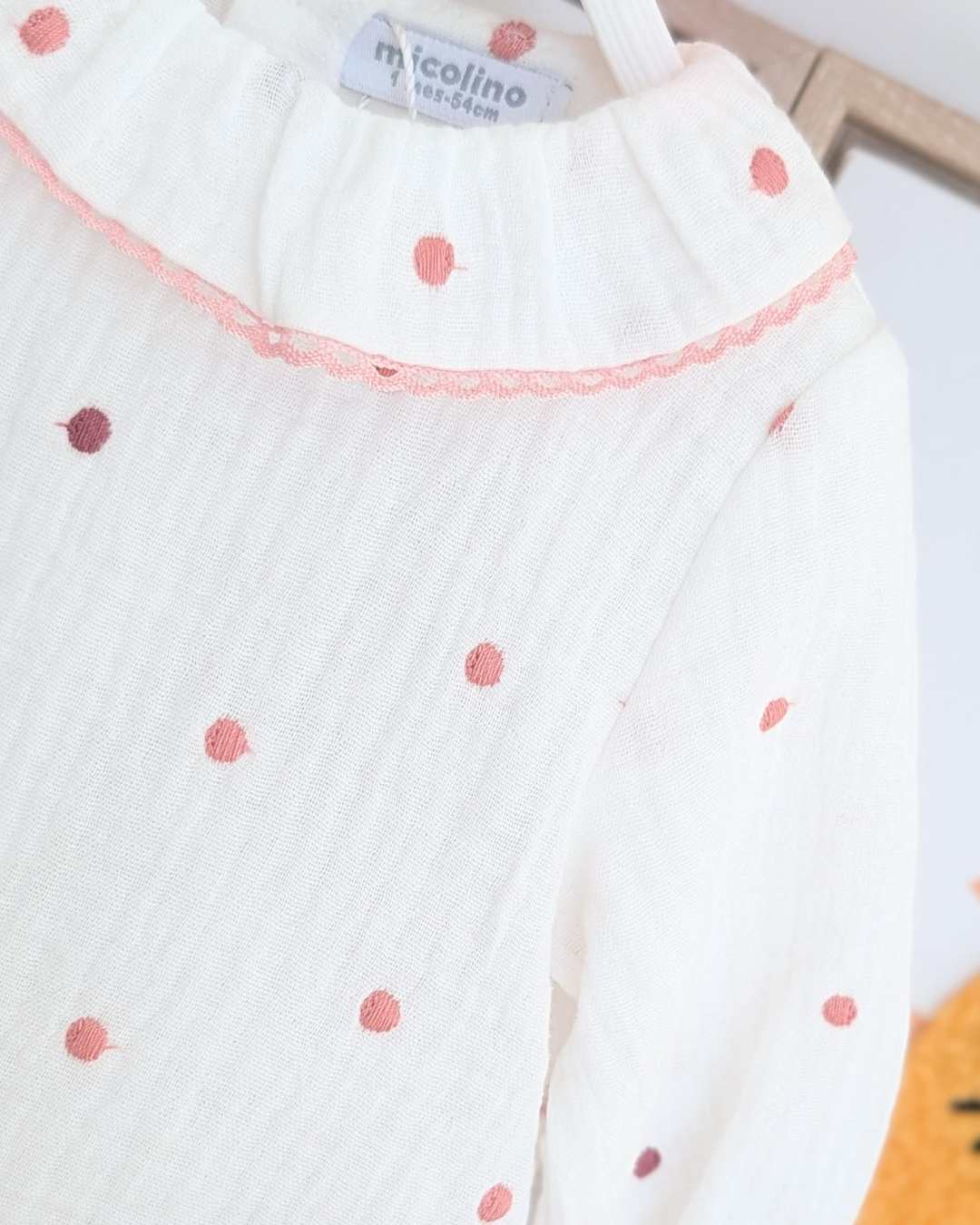 Body Bebé Rosa Empolvado Familia Mila Art.4809 - Micolino