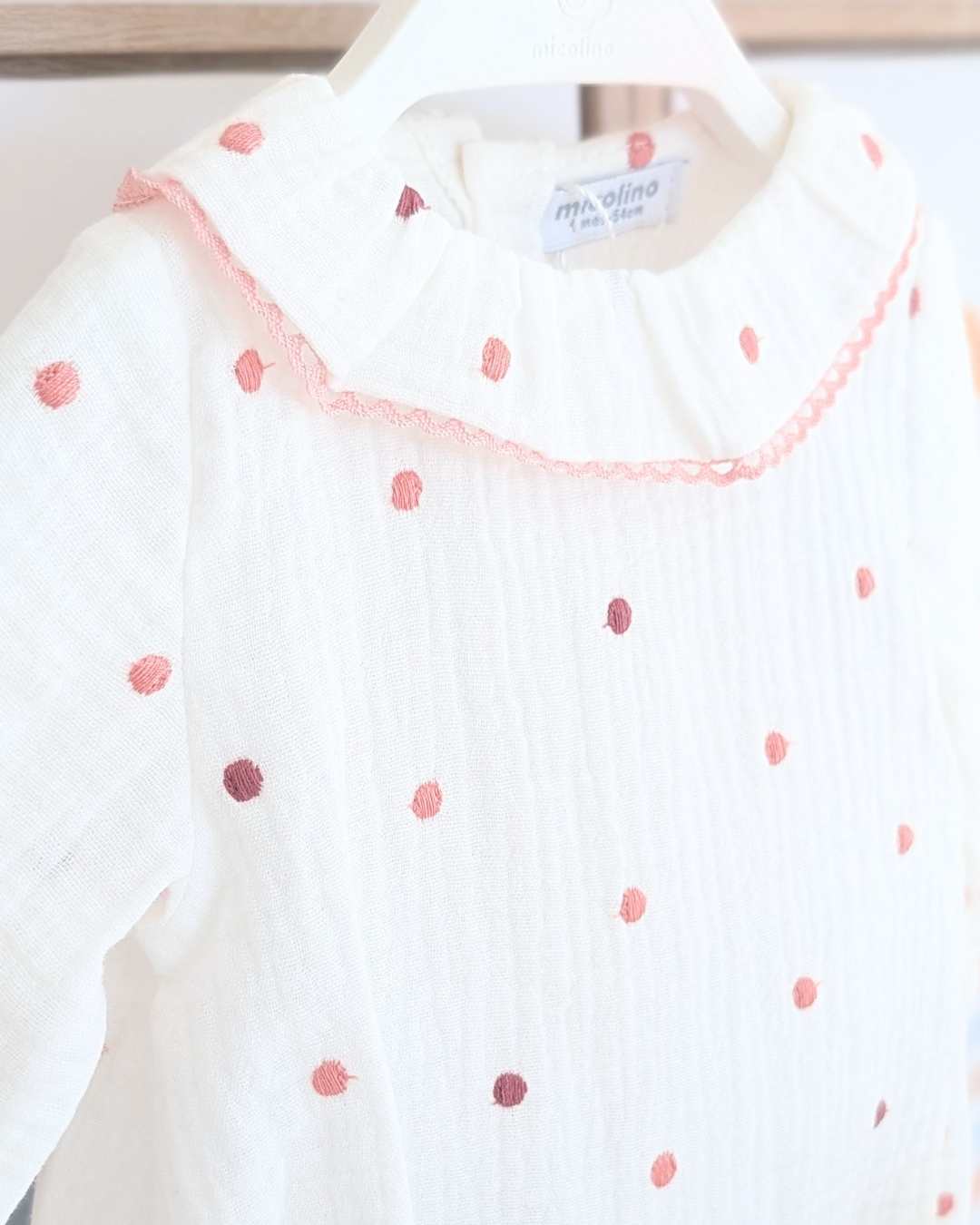 Body Bebé Rosa Empolvado Familia Mila Art.4809 - Micolino