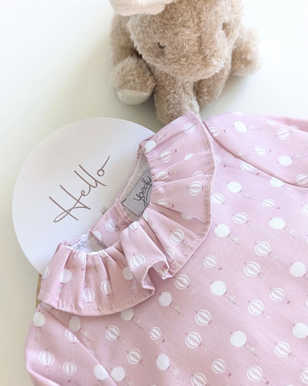 Body Bebé Rosa Empolvado Familia Tul - Yoedu